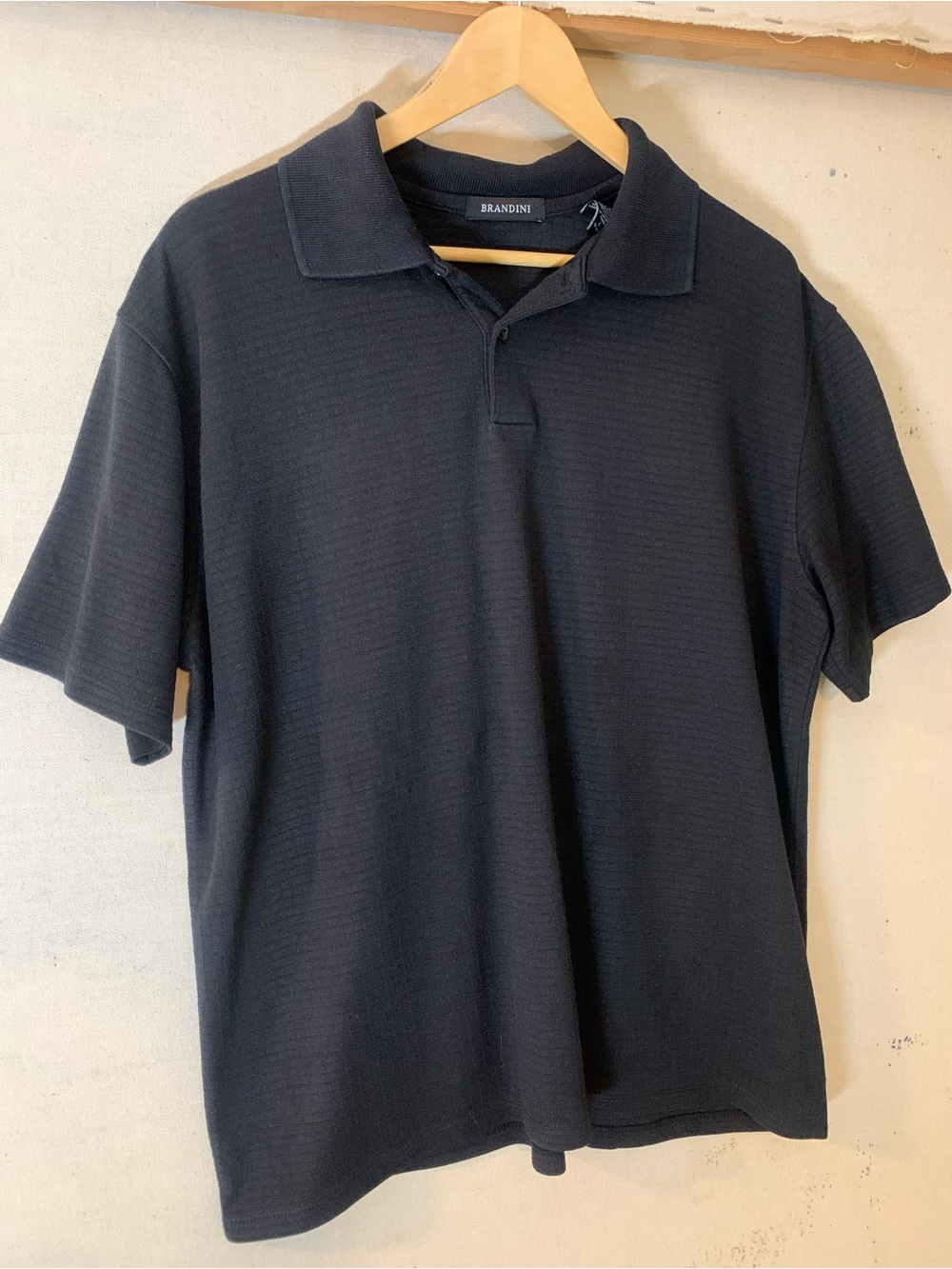Men's Black Brandini Polo Shirt | Size Large